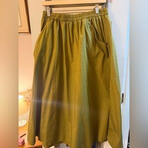 Curator SF Poplin Fawn Skirt